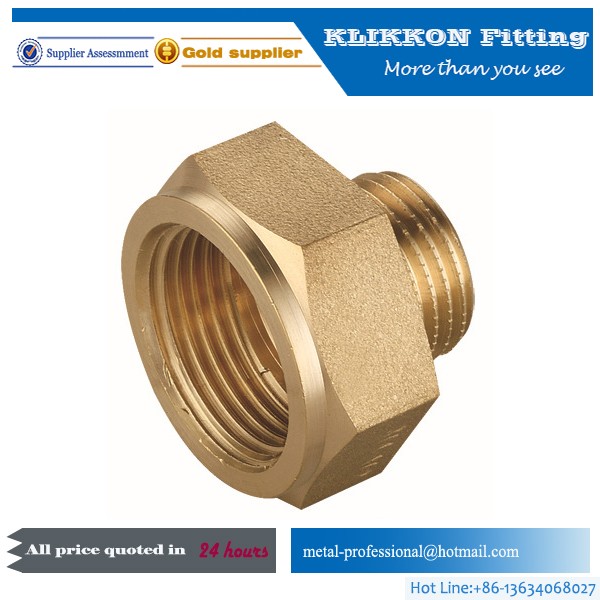 Plated Metric Plumbing Thread  Brass Pipe Fittings