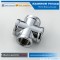 Pipe Fittings Chrome Plated Brass Extension Fitting Nickle plated OEM straight and 90 degree threaded brass fitting