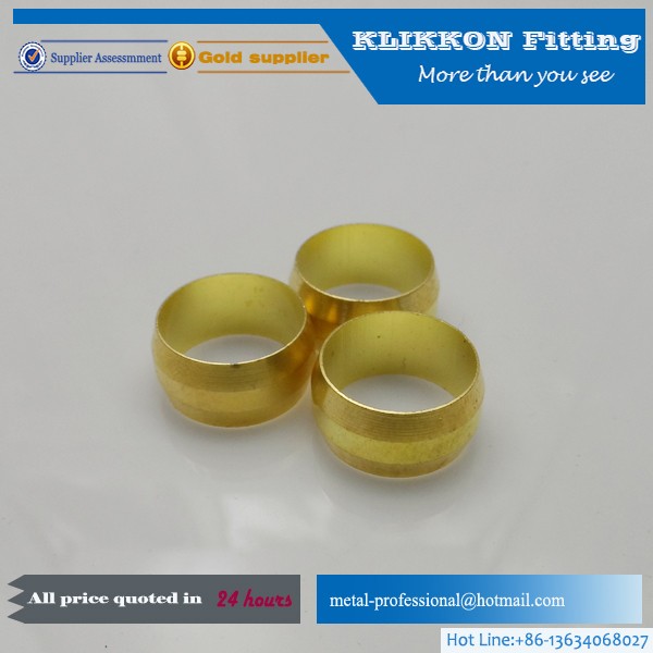 brass double ferrules compression fittings