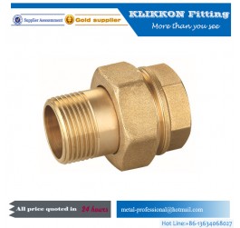 Brass Swivel Nut Straight pipe Fitting Radiator elbow pipe fitting