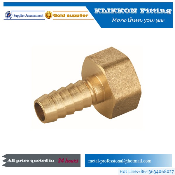 Male threaded metric brass hose barb fittings