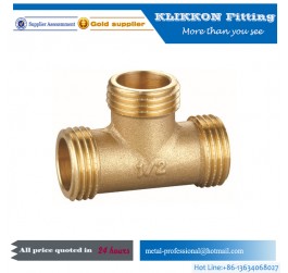 Brass Female Threaded Equal Square Tee Pipe Fitting