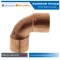 copper pipe fitting 90 degree elbow for refrigerator and air conditioning