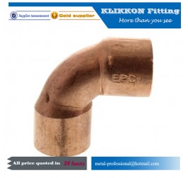 copper pipe fitting 90 degree elbow for refrigerator