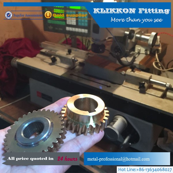CNC machining precision Worm Gear and shaft