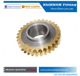 Customized high precision brass/copper worm gear & worm wheel