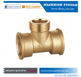 CNC machining Y tee brass parts  CNC machining Y tee brass parts