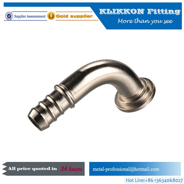 China DZR Brass barb elbow fitting