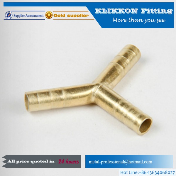 Brass Hose Y Piece 1/2" Extruded Brass Air Fitting