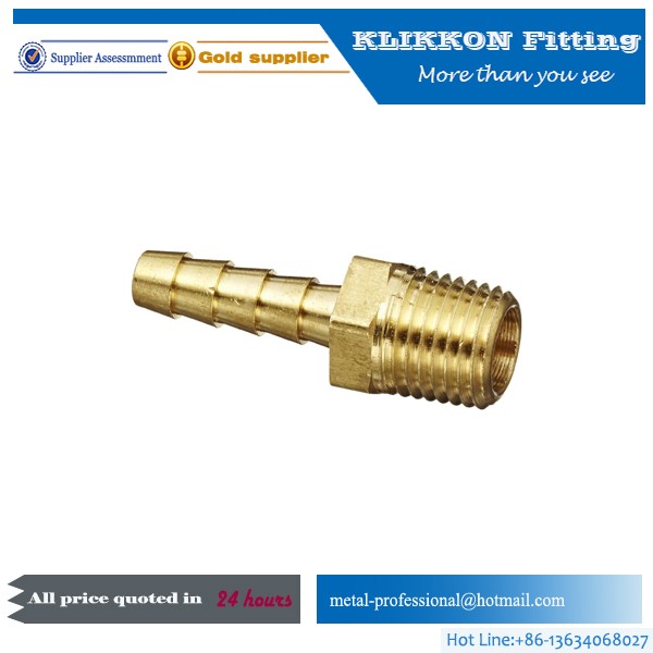 China NPT Male Brass Hose Barb Fitting China NPT Male Brass Hose Barb Fitting