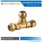 brass plumbing tee fitting for air line  brass plumbing tee fitting for air line