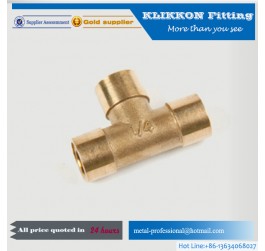Hot Selling 1/2 inch Male Threaded Brass Tee Fittings