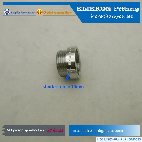 1/4" NPT Female to 1/8" NPT Male Extruded Reducer 1/4" NPT Female to 1/8" NPT Male Extruded Reducer