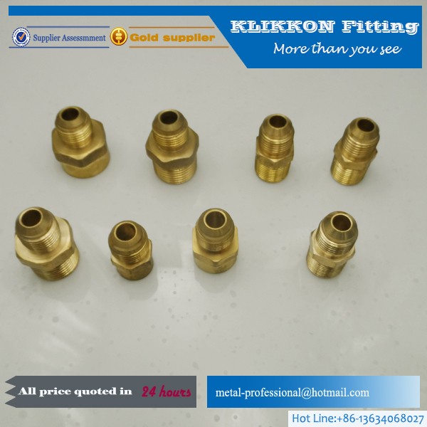 Brass Nut thread inverted flare fitting Brass Nut thread inverted flare fitting