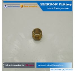 threaded brass tube with inner and outer thread