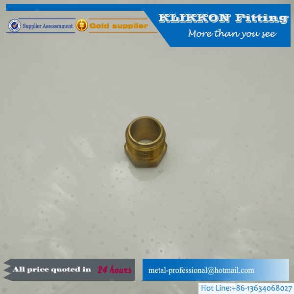 threaded brass tube with inner and outer thread  threaded brass tube with inner and outer thread
