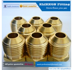 brass Sanitary 1/2 IN NPT x 3/8" SAE Male Flare Fitting brass Sanitary 1/2 IN NPT x 3/8" SAE Male Flare Fitting