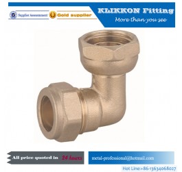 Brass push on union quick fitting with straight type  Brass push on union quick fitting with straight type