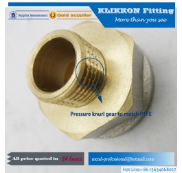 3/16 Brass Equal Tube Coupling compression union fitting  3/16 Brass Equal Tube Coupling compression union fitting