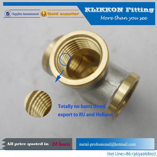 Custom Made 1/2 3/8 inch female threaded brass pipe fittings