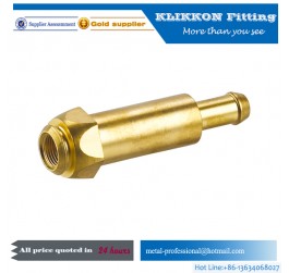oem cnc sanitary parts Lead Free PEX 1/2 Inch Brass Straight Coupling Crimp Fitting