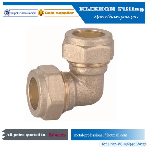 brass 90 degree elbow fittings for tool turned parts