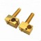 Large cnc machining l precision parts knurled brass nuts and
