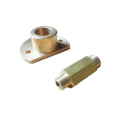 cnc machining 2 station brass pneumatic manifold  cnc machining 2 station brass pneumatic manifold