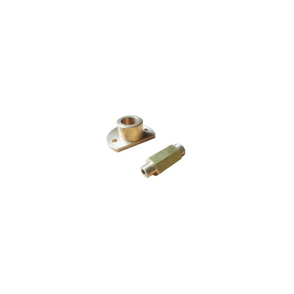 cnc machining 2 station brass pneumatic manifold