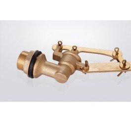 tank brass float balance ball valve with 8" plastic ball union brass