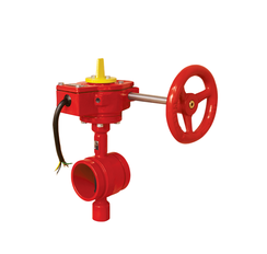 Worm-Gear Cast Iron Double Flanged butterfly Valve