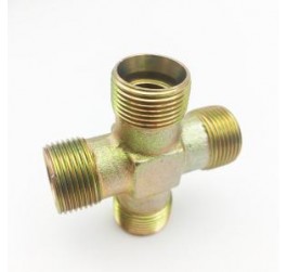 Hose Barb 4 Way Splitter Cross Brass Connector Coupling Adapter Fitting  Hose Barb 4 Way Splitter Cross Brass Connector Coupling Adapter Fitting