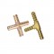 brass pump accessories 5 way brass cross pipe fitting