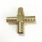 China manufacturer cnc machining customized brass cross fitting for farm