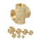 Hose Barb 4 Way Splitter Cross Brass Connector Coupling Adapter Fitting  Hose Barb 4 Way Splitter Cross Brass Connector Coupling Adapter Fitting