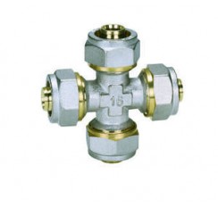 Hose Barb 4 Way Splitter Cross Brass Connector Coupling Adapter Fitting Hose Barb 4 Way Splitter Cross Brass Connector Coupling Adapter Fitting