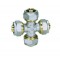 Hose Barb 4 Way Splitter Cross Brass Connector Coupling Adapter Fitting  Hose Barb 4 Way Splitter Cross Brass Connector Coupling Adapter Fitting