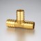 Chinese Factory Brass Material Barbend Tee Hose Nozzle Fitting