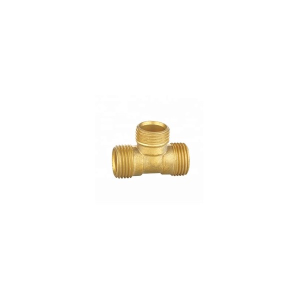 wholesale durable brass reducing tee fitting with pex pipe connect