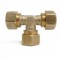 Thread Gas Fuel Water Hose Barb Tee Brass Pipe 3 WAY T Fitting
