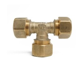 Cnc turning parts custom Brass connector Tee nozzle fitting  Cnc turning parts custom Brass connector Tee nozzle fitting