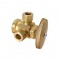 Hardware Brass TEE Pipe Fitting 1/8'' NPT Male Thread For Hose