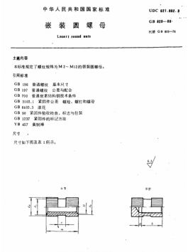 Brass inserts standard Brass inserts standard