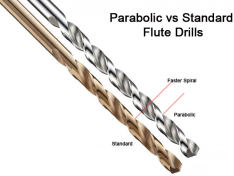 Parabolic vs Standard flute twist Drills=better Performance