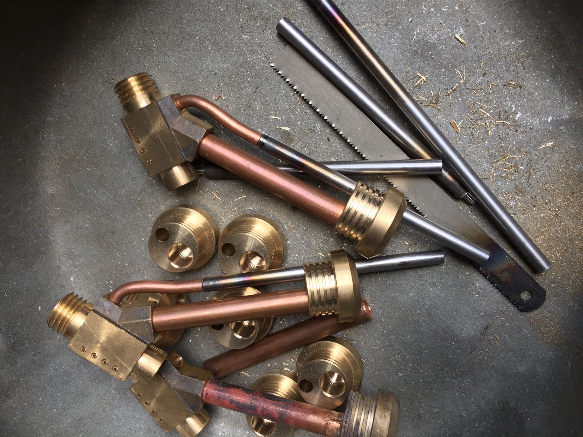 soldering brass pipe