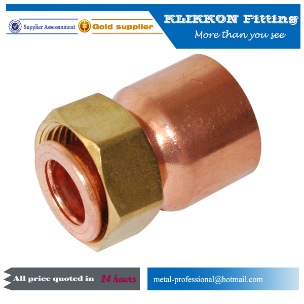 copper fittings with cap nut